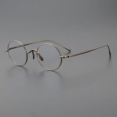 Biron Vintage Round Titanium Eyeglasses Frame Round Frames Southood Bronze