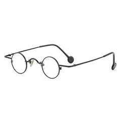Bob Retro Small Round Glasses Frame Round Frames Southood Black
