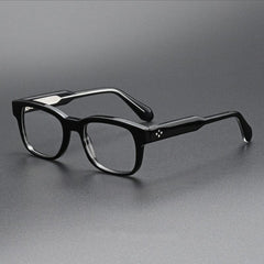 Bobby Retro Acetate Glasses Frame Rectangle Frames Southood Black