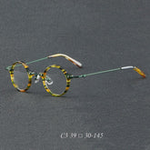 Botolf Vintage Punk Acetate Glasses Frame Round Frames Southood GreenLeopard