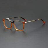 Breck Vintage Acetate Glasses Frame Rectangle Frames Southood Tea Leopard Orange