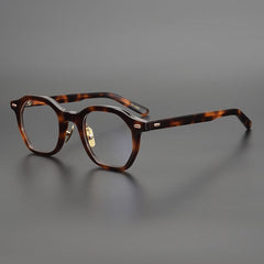 Burgos Acetate Eyeglasses Frame Geometric Frames Southood Leopard