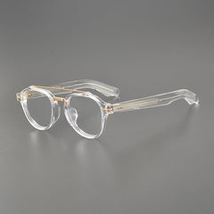 Burke Retro Acetate Glasses Frame Aviator Frames Southood Clear