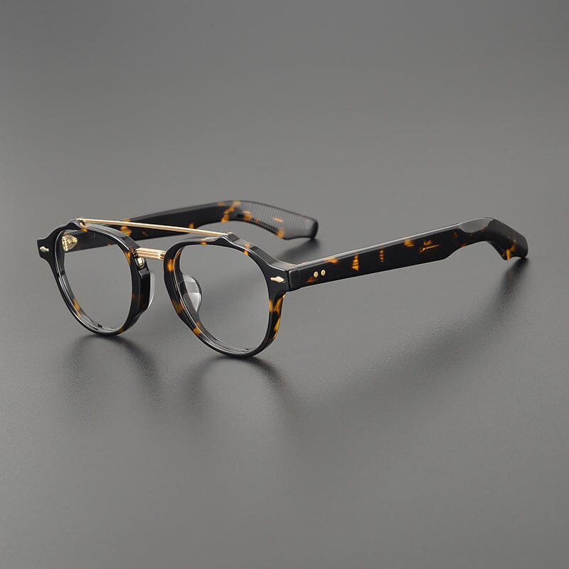 Burke Retro Acetate Glasses Frame Aviator Frames Southood Leopard