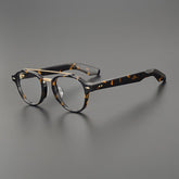Burke Retro Acetate Glasses Frame Aviator Frames Southood Leopard
