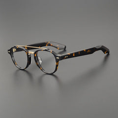 Burke Retro Acetate Glasses Frame Aviator Frames Southood Leopard