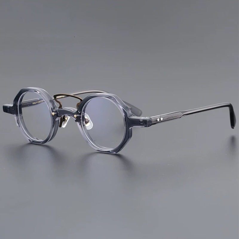 Cable Small Round Acetate Frame Round Frames Southood Gray