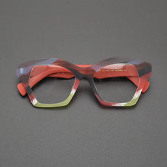 Cafell Vintage Acetate Glasses Frame Cat Eye Frames Southood Matte Black