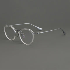 Cain Vintage Titanium Eyeglasses Frame Aviator Frames Southood Silver