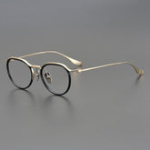 Cain Vintage Titanium Eyeglasses Frame Oval Frames Southood Gold