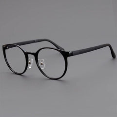 Cam Vintage TR90 Round Eyeglasses Round Frames Southood Black