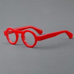 Campos Acetate Round Retro Glasses Frame Round Frames Southood Red