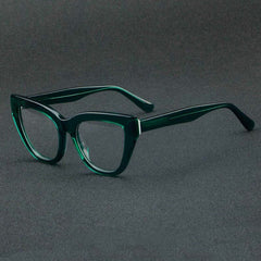 Carla Acetate Cat Eye Glasses Frame Cat Eye Frames Southood Green