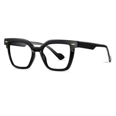 Carmine Vintage TR90 Eyeglasses Cat Eye Frames Southood Black 