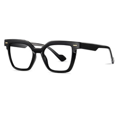 Carmine Vintage TR90 Eyeglasses Cat Eye Frames Southood Black