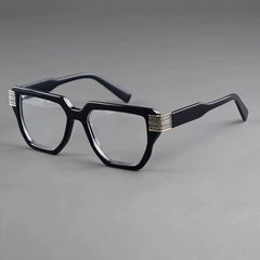 Case Vintage Acetate Glasses Frame Rectangle Frames Southood Black