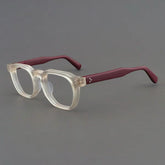 Casper Personalized Acetate Glasses Frame Rectangle Frames Southood Matte Yellow Red