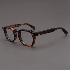 Casper Personalized Acetate Glasses Frame Rectangle Frames Southood Stripe Leopard