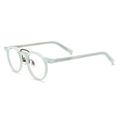 Casper Personalized Acetate Glasses Frame Round Frames Southood Light blue