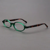 Cassi Acetate Glasses Frame Oval Frames Southood Green Leopard