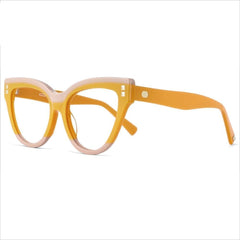 Celeste Oversized Two-Color Stitching Glasses Frame Cat Eye Frames Southood