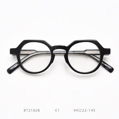 Celio Vintage Round Optical Glasses Frames Round Frames Southood Black