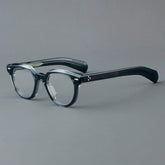Chad Retro Acetate Glasses Frame Round Frames Southood Blue