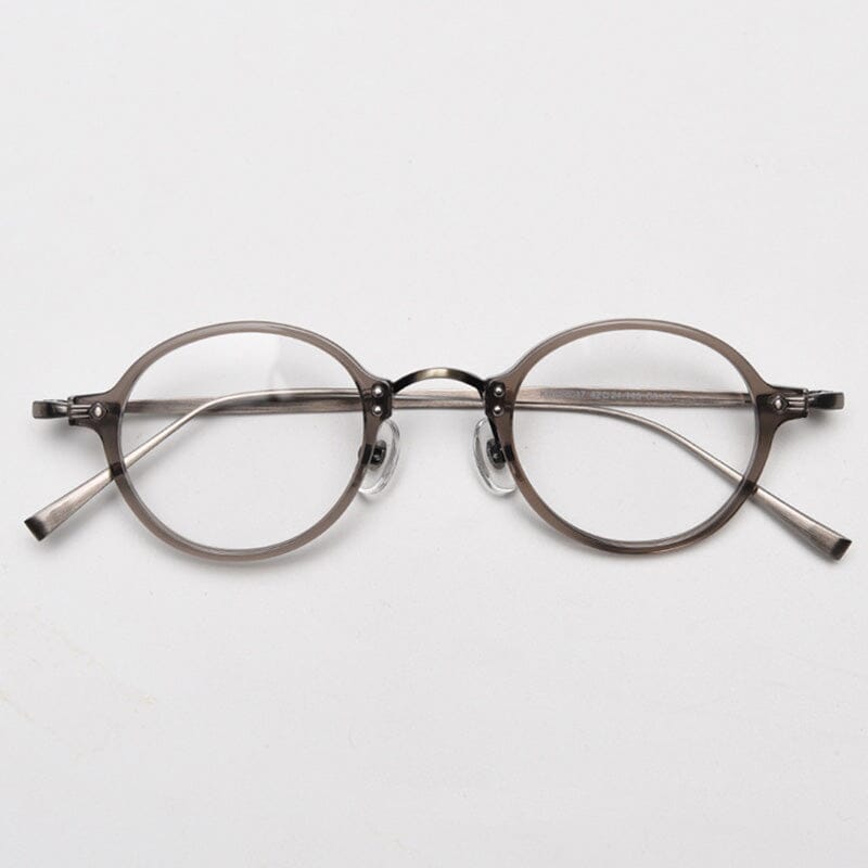 Chane Vintage Round Glasses Frame Round Frames Southood Grey