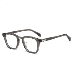 Chap Square Retro Acetate Glasses Frame Rectangle Frames Southood Gray