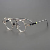 Charlie Round Glasses Frame Browline Frames Southood clear-yellow