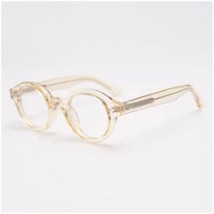 Cis TR90 Vintage Eyeglass Frame Oval Frames Southood Clear Yellow