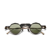 CK Geometric Titanium Glasses Frame With Magnetic Sunglasses Clips Geometric Frames Southood Gun Bronze