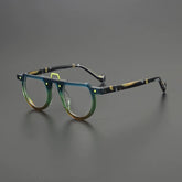 Clem Retro Acetate Eyeglasses Frame Geometric Frames Southood Blue Green