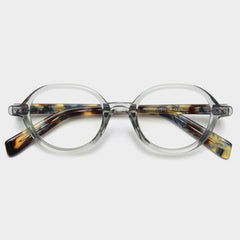 Cleve Oval TR90 Vintage Eyeglass Frame Oval Frames Southood Clear Gray