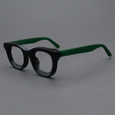 Codi Retro Acetate Glasses Frame Round Frames Southood Black Green