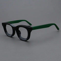 Codi Retro Acetate Glasses Frame Round Frames Southood Black Green