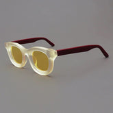 Codi Retro Acetate Sunglasses Sunglasses Southood Matte Yellow Red(Yellow Night Vison)