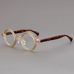 Cody Vintage TR90 Round Eyeglasses Round Frames Southood Clear Light Tea