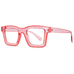 Corin Square Neon Glasses Frame Rectangle Frames Southood Pink