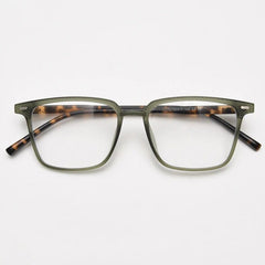 Creed Square TR90 Vintage Eyeglass Frame Rectangle Frames Southood Green