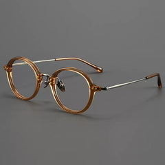 Crunch Vintage Acetate Titanium Glasses Frame Round Frames Southood Tea
