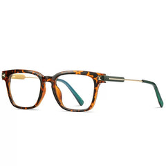 Cyril Retro Square Optical Glasses Frame Rectangle Frames Southood Leopard