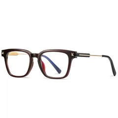 Cyril Retro Square Optical Glasses Frame Rectangle Frames Southood Red brown