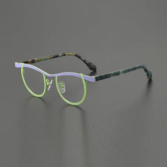 Daley Colorful Titanium Glasses Frame Cat Eye Frames Southood Blue Green