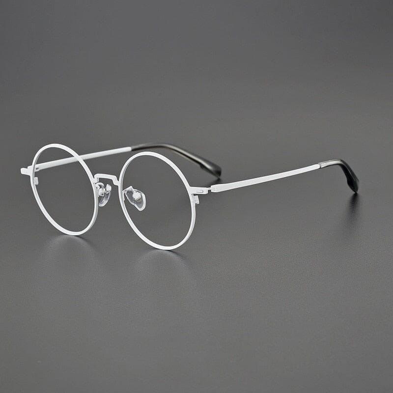 Daniel Vintage Titanium Glasses Frame Round Frames Southood White