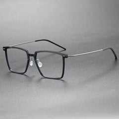 Danyelle Ultra light Titanium Glasses Frame Rectangle Frames Southood Gray