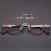 Darice Titanium Round Glasses Frame Oval Frames Southood Red