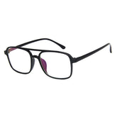 Darren Men TR90 Retro Square Glasses Frame Rectangle Frames Southood Bright Black