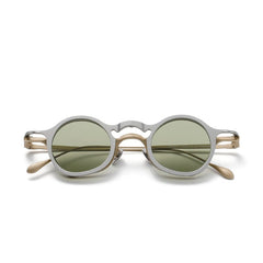 DC Round Titanium Glasses Frame With Magnetic Sunglasses Clips Aviator Frames Southood Light Gold