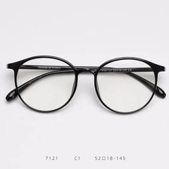 Deer Vintage TR90 Oval Eyeglasses Oval Frames Southood Bright Black C1